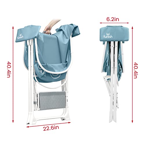 Foldable Dog Washing Station for Large Dogs with Stairs