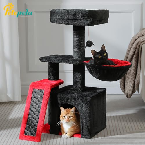Cactus Cat Tree for Kittens & Small Cats (Black)