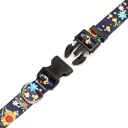 Adjustable Dog Collar (Extra Small / Sunflower)