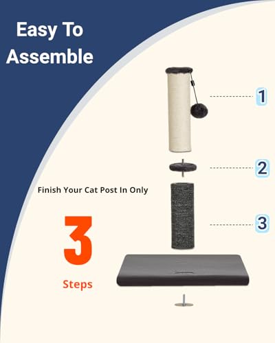 Cat Scratching Post (21.6" / Smokey Gray)