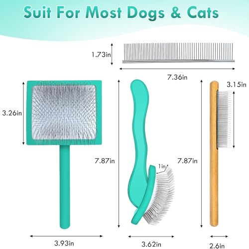 Slicker Brush for Dog (Large / Green)