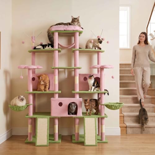 80 Inch Extra Large Flower Cat Tree w (Flower)