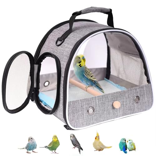 Small Bird Travel Carrier (Grey)