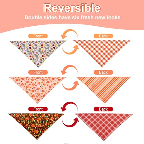 Fall Dog Bandanas Small 3PCS (thanksgiving / Small)