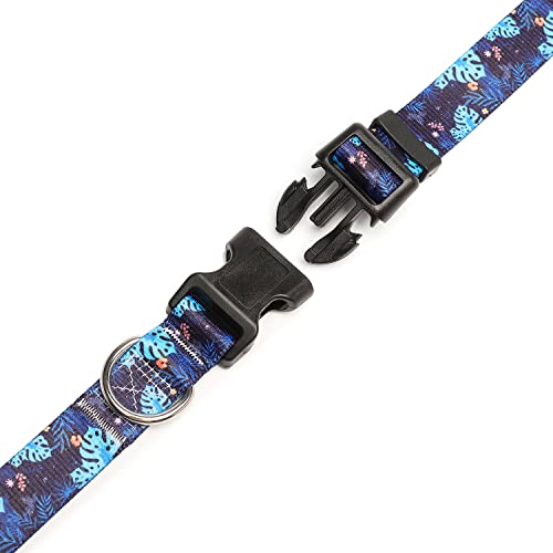 Adjustable Dog Collar (Small / Monstera)