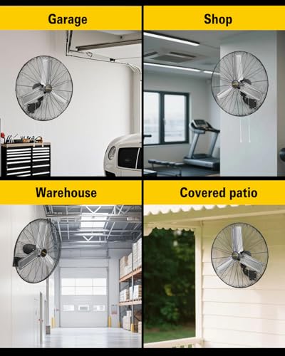 30 Inch Wall Mount Fan Oscillating (30 Inch Oscillating (9,500 CFM))