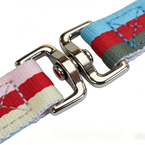 Premium Horse Training Lunge Line with Alloy Trigger Buckle and Rotating Bolt (26foot / Blue/ Red /Dark Green)