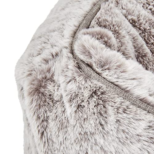 Luxury Aesthetic Dog Bed with Extra Cover for Small Dogs (Soft White / Small)