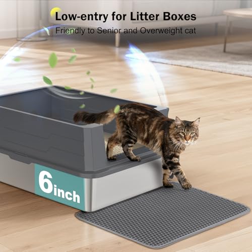 Stainless Steel Litter Box Extra Large for Big Cats Multi (Dark Grey / XXXL)