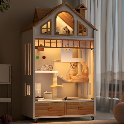 Enclosed Cat Condo (WHITE)