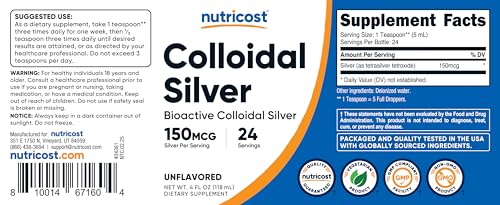 Colloidal Silver 4oz (4 Fl Oz (Pack of 1))