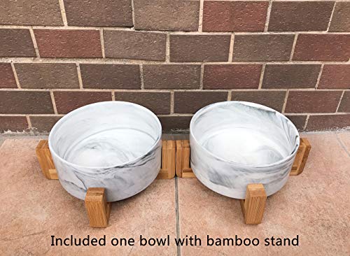 Ceramic Pet Bowls with Stand (1 pack)
