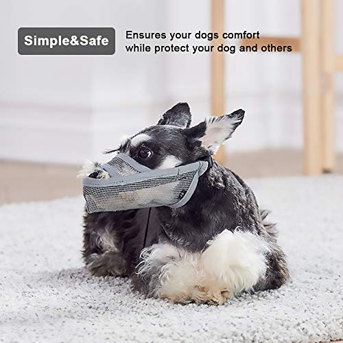 Dog Muzzle Anti Eating for Small Medium Large Dogs (S)