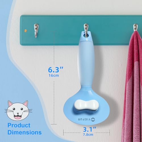 Cat Brush for Shedding (Blue)