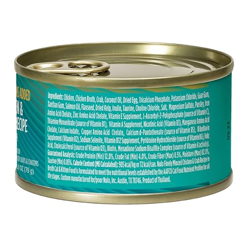 Finely Minced Chicken & Crab Flavor Wet Canned Cat Food (2.8 Ounce (Pack of 12))