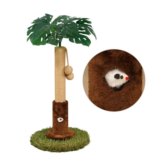 25" Kitten Scratching Post (24.8-Brown / 24.8in)