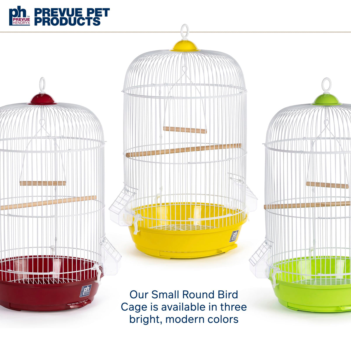 Classic Round Bird Cage (Red)