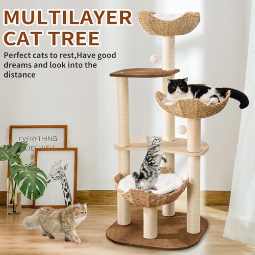 54 Inch Modern Cat Tree Tower