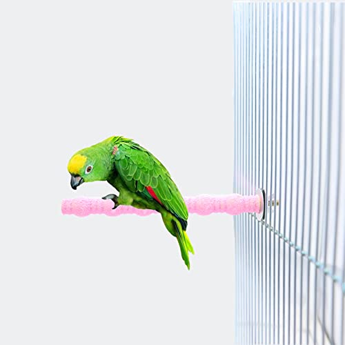 Bird Perch Parrot Stand Natural Wood Grinding for Cage (small: 7.07inch/18cm)