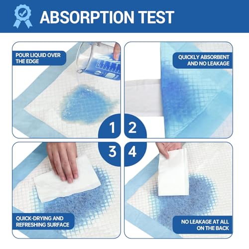 Bed Pads Disposable 40"X60" Chucks Pads Oversized Underpads with 200 Gram (40"x60"-30counts)