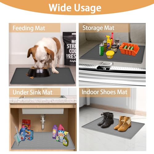24" x 16" Dog Food Mat (Lake Blue / 24"L x 16"W)