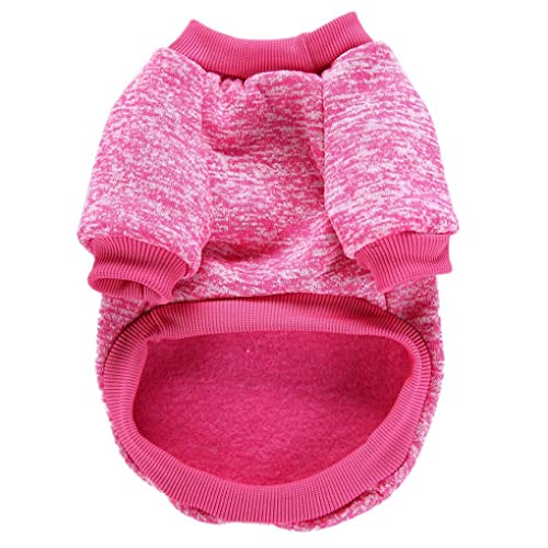 Dog Sweaters for Small Dogs (Rose red / Large)