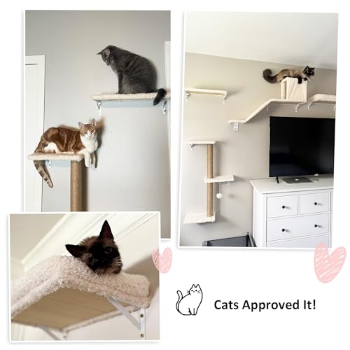 Cat Wall Shelves (Beige)