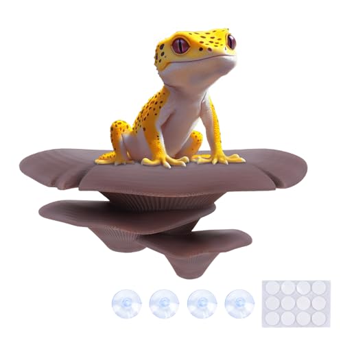 Mushroom Decor for Reptile Tank (Trio Cap / Cocoa)