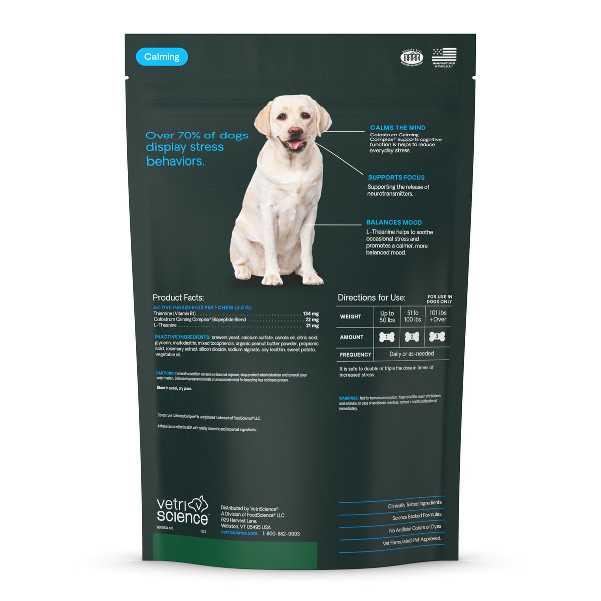 Calm & Confident Chews for Dogs (120 Chews)