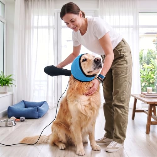 Dog Ear Cover Noise Shield Anxiety Relief for Dogs (LakeBlue / S)