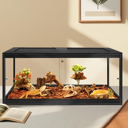 82 Gallon Bearded Dragon Tank (Black / 82 Gallon (48x19.5x19.5 Inch))