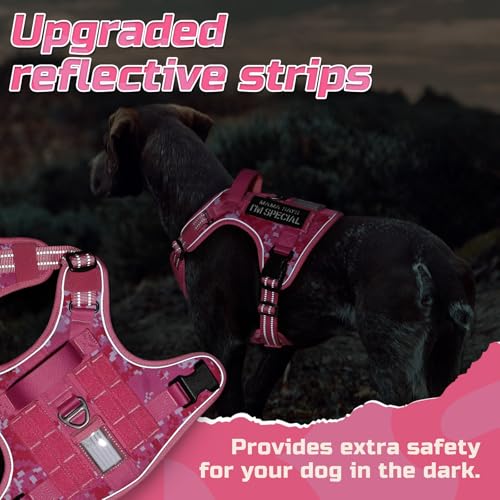 Tactical Dog Harness for Medium (Pink camo / Medium)