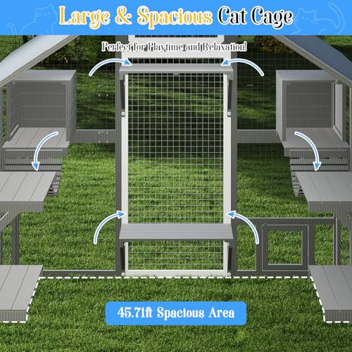 Catio Outdoor Cat Enclosure (69.7"L x 94.5"W x 70.9"H)