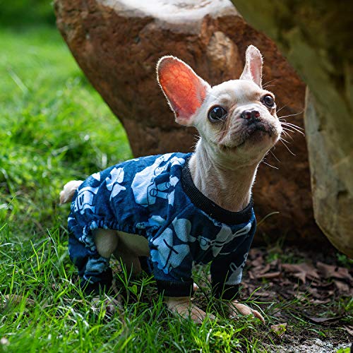 Small Dogs Outfit Soft Puppy Onesies Pjs Dog Pajamas Pet Coat Cat Apparel Comfy Doggie Jumpsuit Bodysuit for All Seasons (Star Wars / Medium)