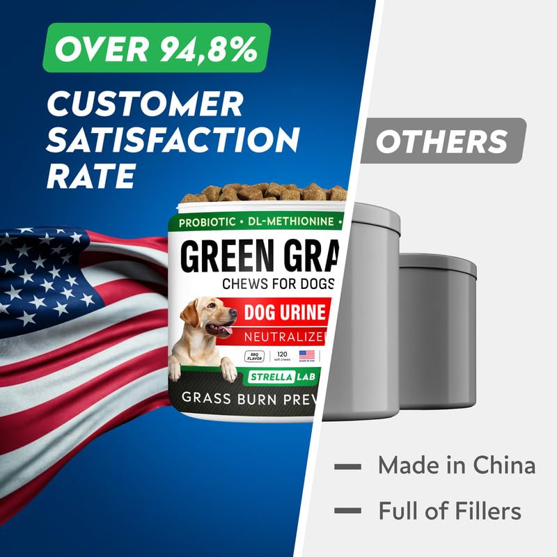 Dog Pee Grass Chews (Green Grass / 120Ct (BBQ))