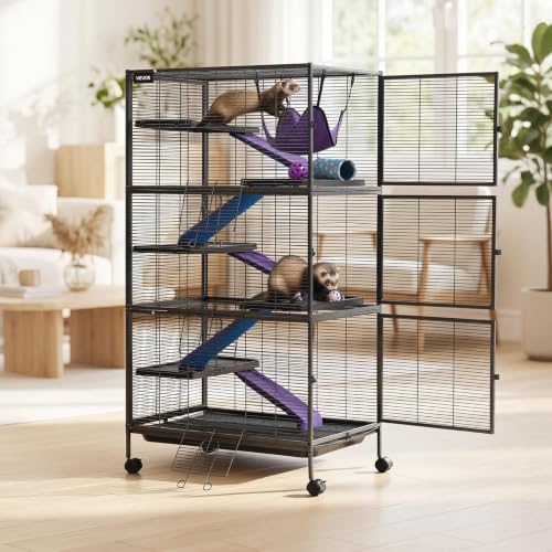 Metal Small Animal Cage 58.7" H 6 (31.5"L x 20.5"W x 58.7"H)