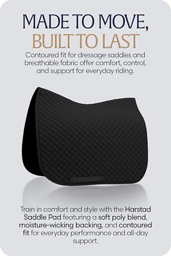 Harstad Horse Saddle Pad Dressage (Black / Horse)