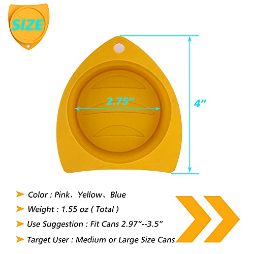 3 Pack Dog Cat Food Can Lids
