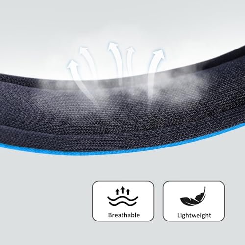 Soft Padded Dog Collars for Medium Dogs (Blue / L: Fit 13-17" Neck)