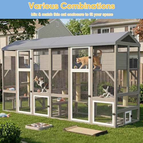 Catio Outdoor Cat Enclosure (61.5"L x 34"W x 66.54"H)