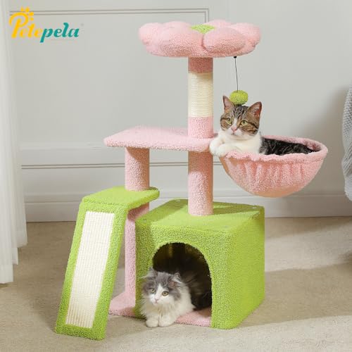 Cactus Cat Tree for Kittens & Small Cats (Pink)
