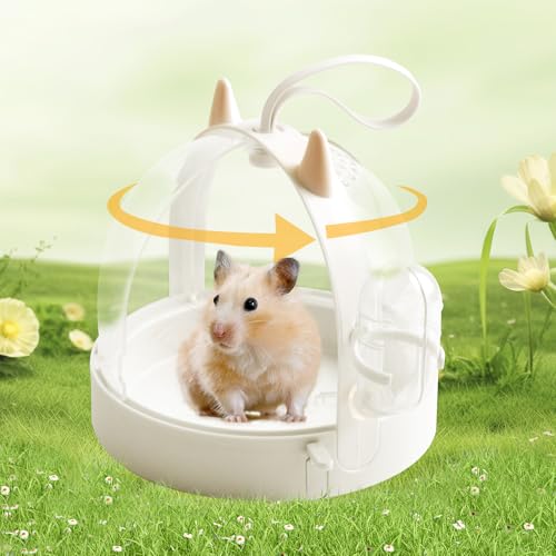 Hamster Portable Cage Travel Case (【White】)