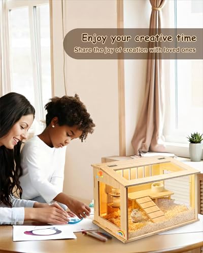 Small Wooden Hamster Cage for Dwarf Hamsters