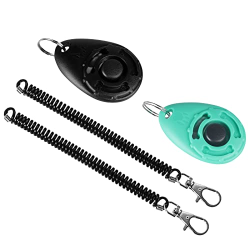 Dog Clicker for Training (Black and Water Lake Blue)