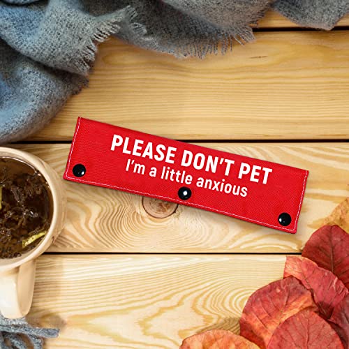 I'm a Little Anxious Red Dog Leash Sleeve