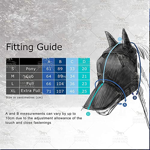LumiVista Horse Fly Mask Long Nose with Ears UV Protection for Horse Green Cactus M Cob (Green Cactus / Cob (Medium))
