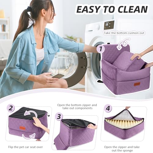 Small Dog Car Seat (Purple)
