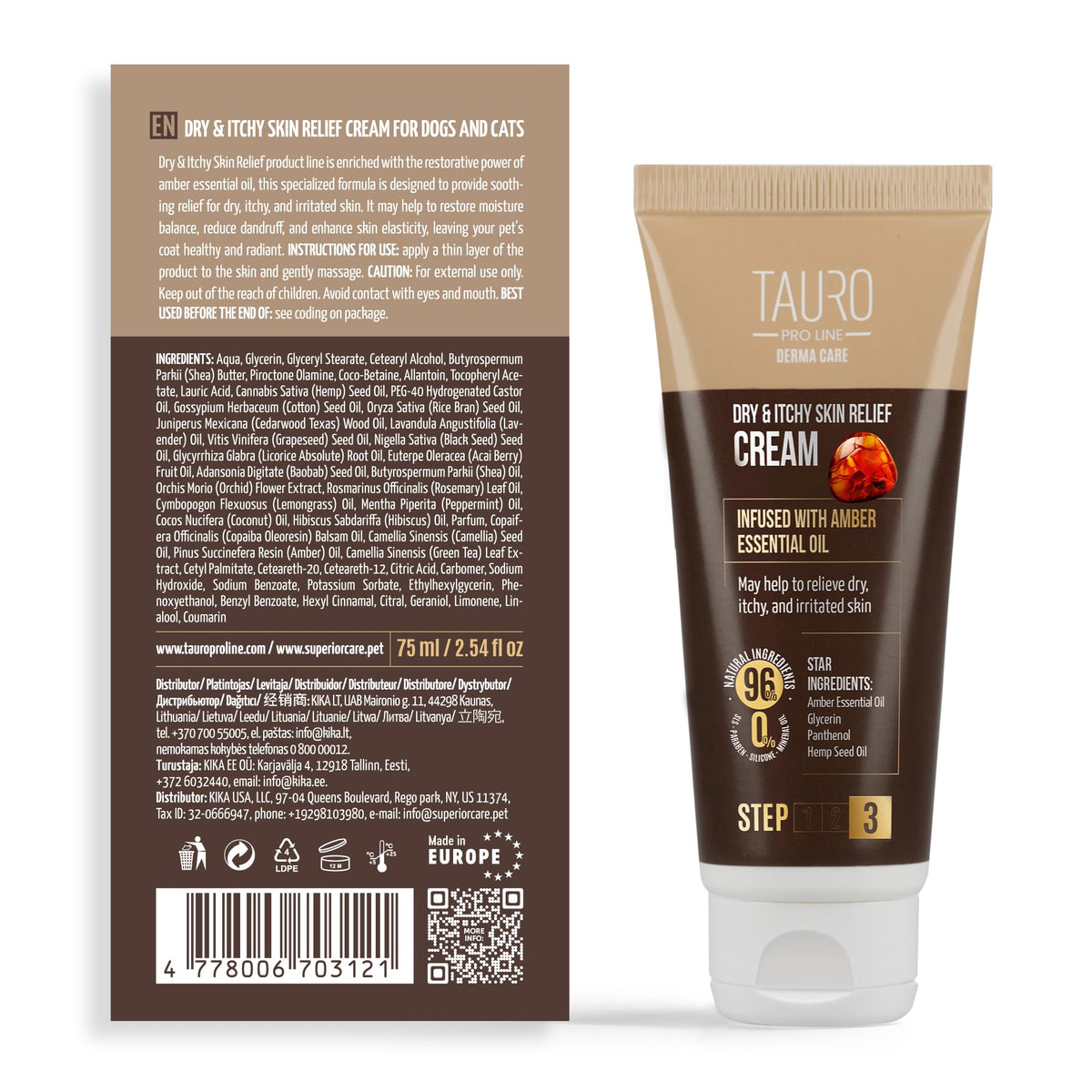 Tauro Pro Line Dry & Itchy Skin Relief Dog Cream (Itch Relief Cream)