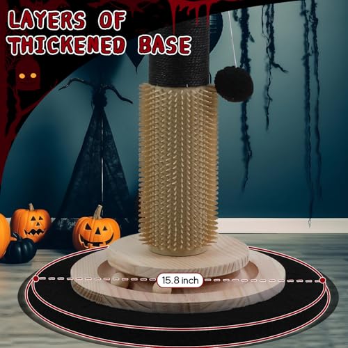 Cat Scratching Posts for Indoor Adults (black-45inch)