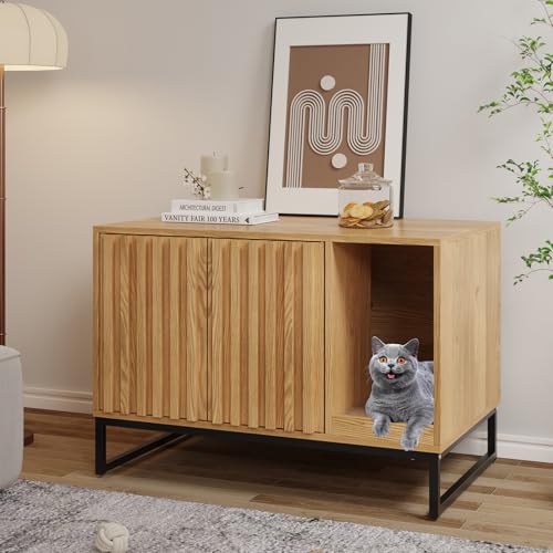 Litter Box Enclosure (Natural / 31.5"L x 20"W x 22"H)